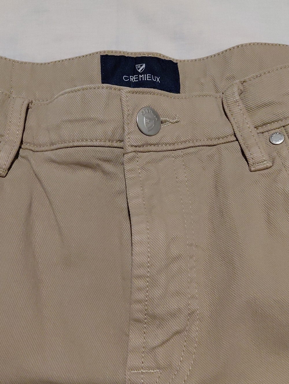 Cremieux Men’s Tan Jeans- 35/32 Classic Slim Fit - Picture 7 of 9